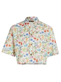 Shop R13 Cropped Floral Shirt at Saks Fifth Avenue