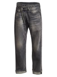 Shop R13 Faded Crossover Jeans at Saks Fifth Avenue