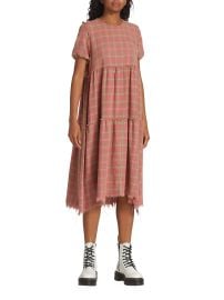 Shop R13 Plaid Midi-Dress at Saks Fifth Avenue