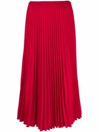 Shop RED Valentino pleated midi skirt with Express Delivery - at Farfetch