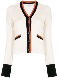 Shop REDONE 60s striped trim cardigan with Express Delivery - at Farfetch