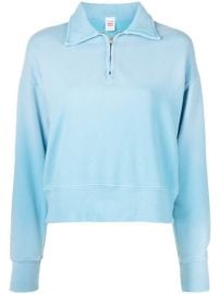 Shop REDONE half-zip faded sweatshirt with Express Delivery - at Farfetch