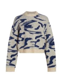 Shop REMAIN Birger Christensen Brushstroke Knit Cropped Sweater at Saks Fifth Avenue