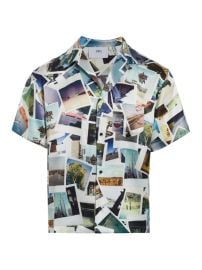 Shop RTA Collage Silk Camp Shirt at Saks Fifth Avenue