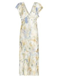 Shop Rails Dina Diffused V-Neck Midi-Dress at Saks Fifth Avenue