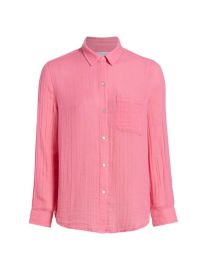 Shop Rails Ellis Cotton Gauze Shirt at Saks Fifth Avenue