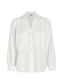 Shop Rails Lauren Textured Cotton Button-Front Shirt at Saks Fifth Avenue