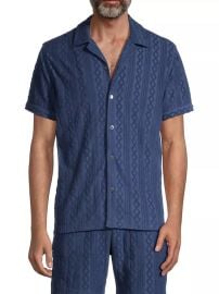 Shop Rails Maverick Terry Cloth Jacquard Short-Sleeve Shirt at Saks Fifth Avenue