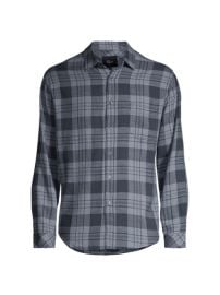 Shop Rails Wyatt Dark Blue Plaid Button-Up at Saks Fifth Avenue