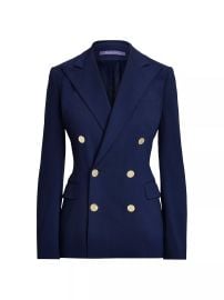 Shop Ralph Lauren Collection Iconic Style Camden Double-Breasted Blazer at Saks Fifth Avenue