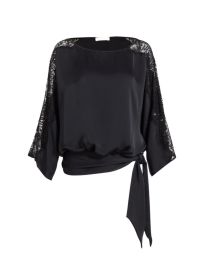 Shop Ramy Brook Alessia Lace Boat-Neck Blouse Saks Fifth Avenue at Saks Fifth Avenue