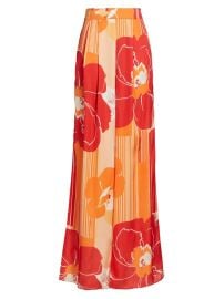 Shop Ramy Brook Claudia Floral Satin Wide-Leg Pants at Saks Fifth Avenue