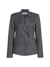 Shop Ramy Brook Collins Metallic Pinstripe Jacket at Saks Fifth Avenue