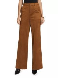 Shop Ramy Brook Edwina Faux-Suede Wide-Leg Pants at Saks Fifth Avenue