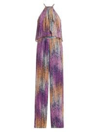 Shop Ramy Brook Leora Tie-Dye Dotted Jumpsuit at Saks Fifth Avenue