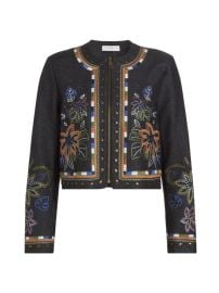 Shop Ramy Brook Mav Floral Denim Jacket at Saks Fifth Avenue