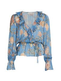 Shop Ramy Brook Veronica Wrap-Front Blouse at Saks Fifth Avenue