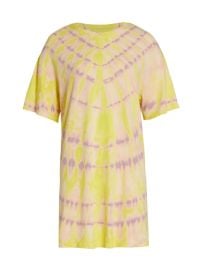 Shop Raquel Allegra Tie-Dye Cotton Jersey Mini Dress at Saks Fifth Avenue