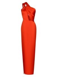 Shop Rasario Satin One-Shoulder Cutout Dress at Saks Fifth Avenue