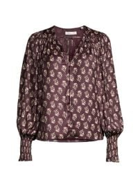 Shop Rebecca Taylor Zia Fleur Pullover Blouse at Saks Fifth Avenue