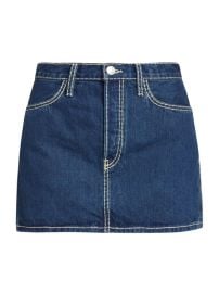 Shop Redone 90s Cotton Denim Miniskirt at Saks Fifth Avenue