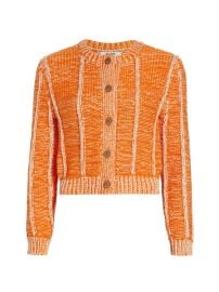 Shop Redone Contrast-Stitch Crew Neck Cardigan at Saks Fifth Avenue