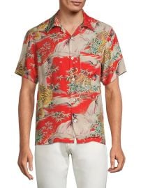 Shop Redone Tiger Surf Rider Camp Shirt at Saks Fifth Avenue