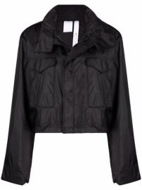 Shop Reebok x Victoria Beckham logo patch windbreaker with Express Delivery - at Farfetch