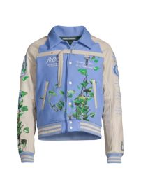 Shop Reese Cooper Seed Soil Embroidered Vines Varsity Jacket at Saks Fifth Avenue