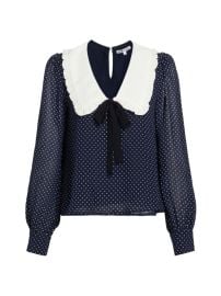 Shop Reformation Edalene Polka Dot Long-Sleeve Blouse at Saks Fifth Avenue