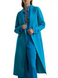 Shop Reiss Agnes Long Belted Coat Saks Fifth Avenue at Saks Fifth Avenue