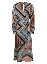 Shop Reiss Alegra Printed Wrap Midi-Dress at Saks Fifth Avenue