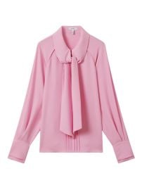 Shop Reiss Ella Tieneck Pleated Blouse at Saks Fifth Avenue