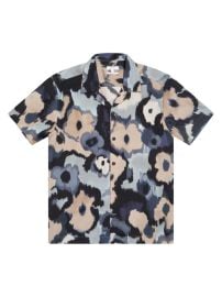 Shop Reiss Fangio Abstract Floral Button-Front Shirt at Saks Fifth Avenue