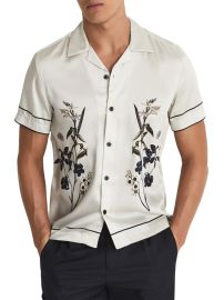 Shop Reiss Fierro Silky Cuban Shirt at Saks Fifth Avenue