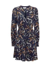 Shop Reiss Hayley Belted Print Minidress Saks Fifth Avenue at Saks Fifth Avenue