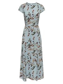 Shop Reiss Livia Printed Cut-Out Midi-Dress at Saks Fifth Avenue