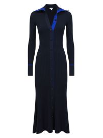 Shop Reiss Millie Rib-Knit Henley Midi Dress at Saks Fifth Avenue