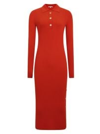 Shop Reiss Rita Rib-Knit Snap Midi-Dress at Saks Fifth Avenue