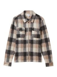 Shop Reiss Stamford Plaid Overshirt Saks Fifth Avenue at Saks Fifth Avenue