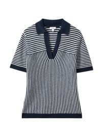 Shop Reiss Stevie Striped Knit Linen-Blend Tee at Saks Fifth Avenue