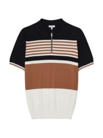 Shop Reiss Striped Quarter-Zip Shirt at Saks Fifth Avenue