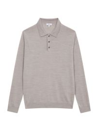 Shop Reiss Trafford Wool Polo Shirt at Saks Fifth Avenue