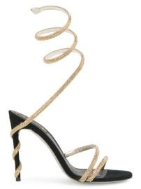 Shop Rene Caovilla Margot Embellished Satin Wrap Sandals at Saks Fifth Avenue