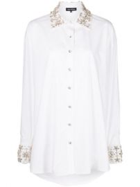 Shop Retrofete Reagan crystal-embellished shirt with Express Delivery - at Farfetch