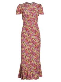 Shop Rhode Lulani Floral Midi-Dress at Saks Fifth Avenue