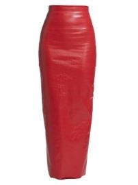 Shop Rick Owens Al Pillar Faux Leather Skirt at Saks Fifth Avenue