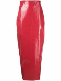 Shop Rick Owens Al rear-slit maxi skirt with Express Delivery - at Farfetch