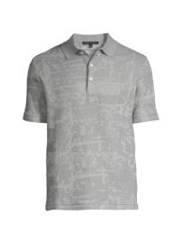 Shop Robert Barakett Russo Cotton Jacquard Slim-Fit Polo Shirt at Saks Fifth Avenue