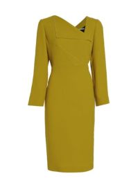 Shop Roland Mouret Mya Wool Crepe Dress at Saks Fifth Avenue